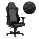 noblechairs Hero Gaming Stuhl PU Schwarz/Weiß