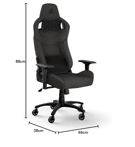 Corsair T3 RUSH Gaming Stuhl Stoff Grau 2023