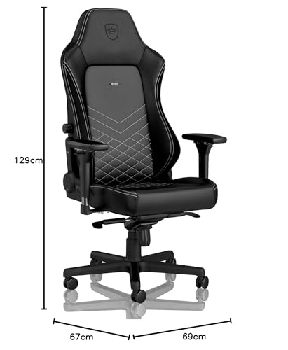 noblechairs Hero Gaming Stuhl PU Schwarz/Weiß