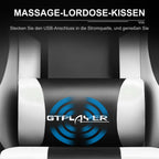 GTPLAYER Gaming Stuhl Ergonomisch mit Fußstütze und Massage Weiß