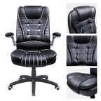 SONGMICS Gaming Stuhl Racing PU Schwarz OBG51B