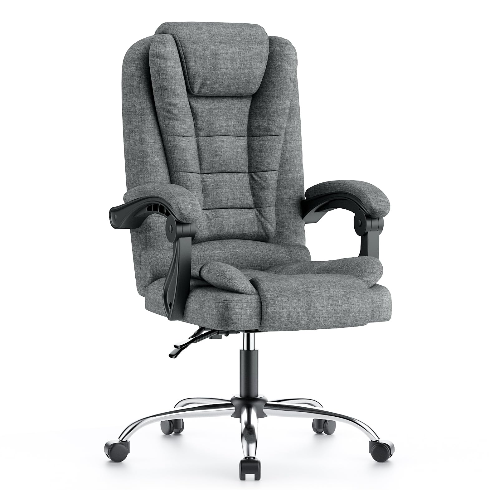 Naspaluro Ergonomischer Bürostuhl Verstellbar Dunkelgrau