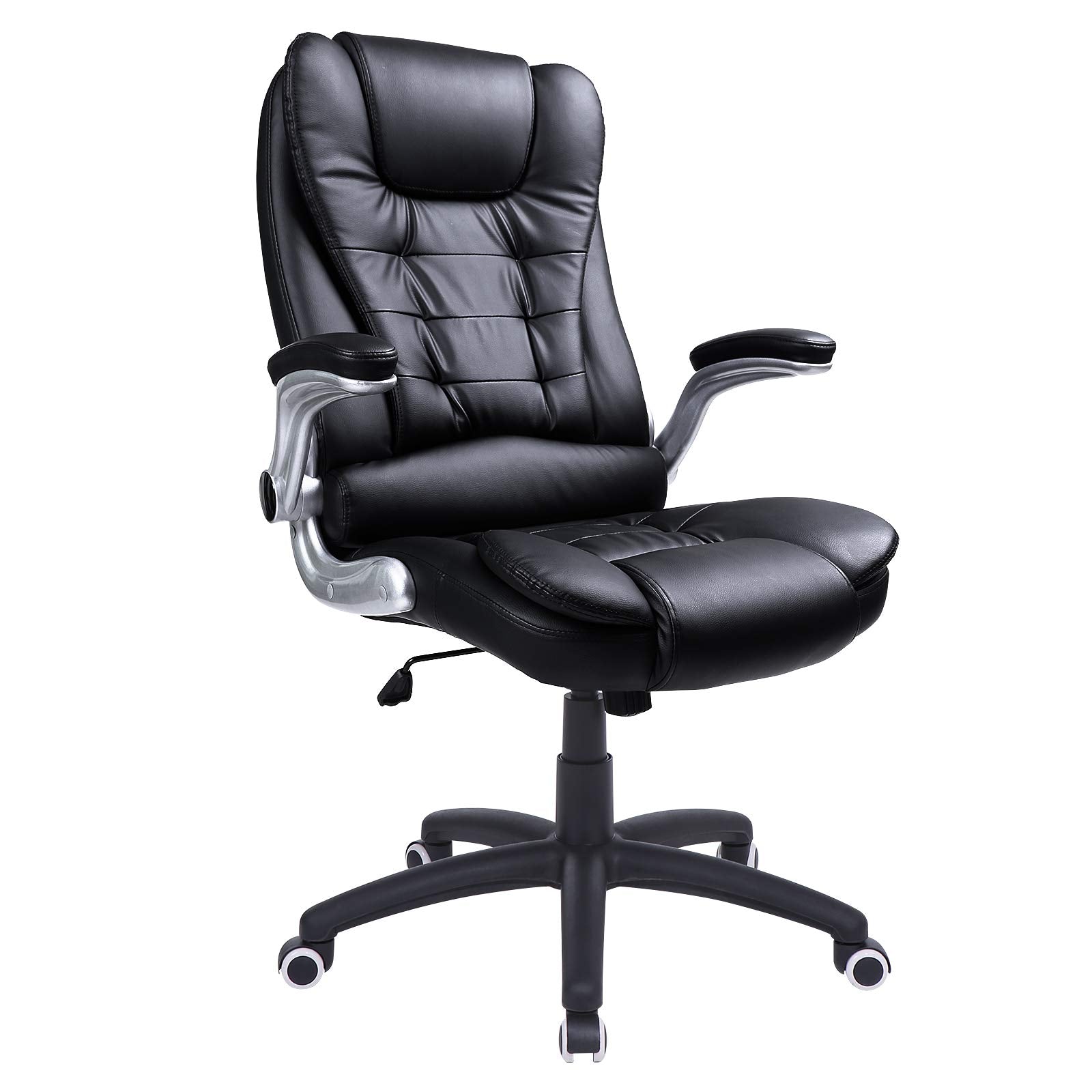 SONGMICS Gaming Stuhl Racing PU Schwarz OBG51B