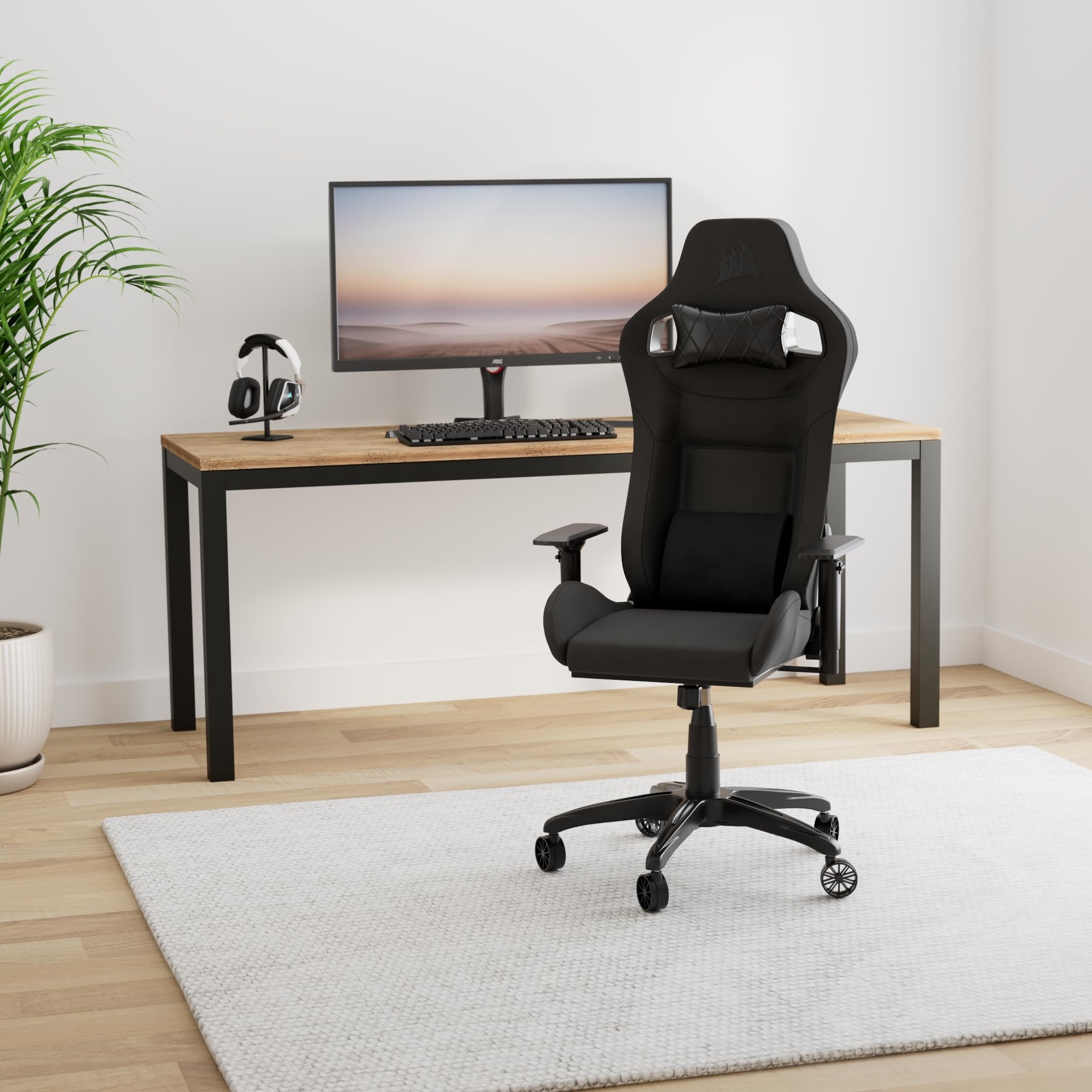 Corsair T3 RUSH Gaming Stuhl Stoff Grau 2023