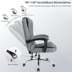 Naspaluro Ergonomischer Bürostuhl Verstellbar Dunkelgrau