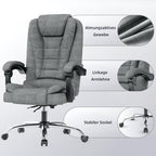 Naspaluro Ergonomischer Bürostuhl Verstellbar Dunkelgrau