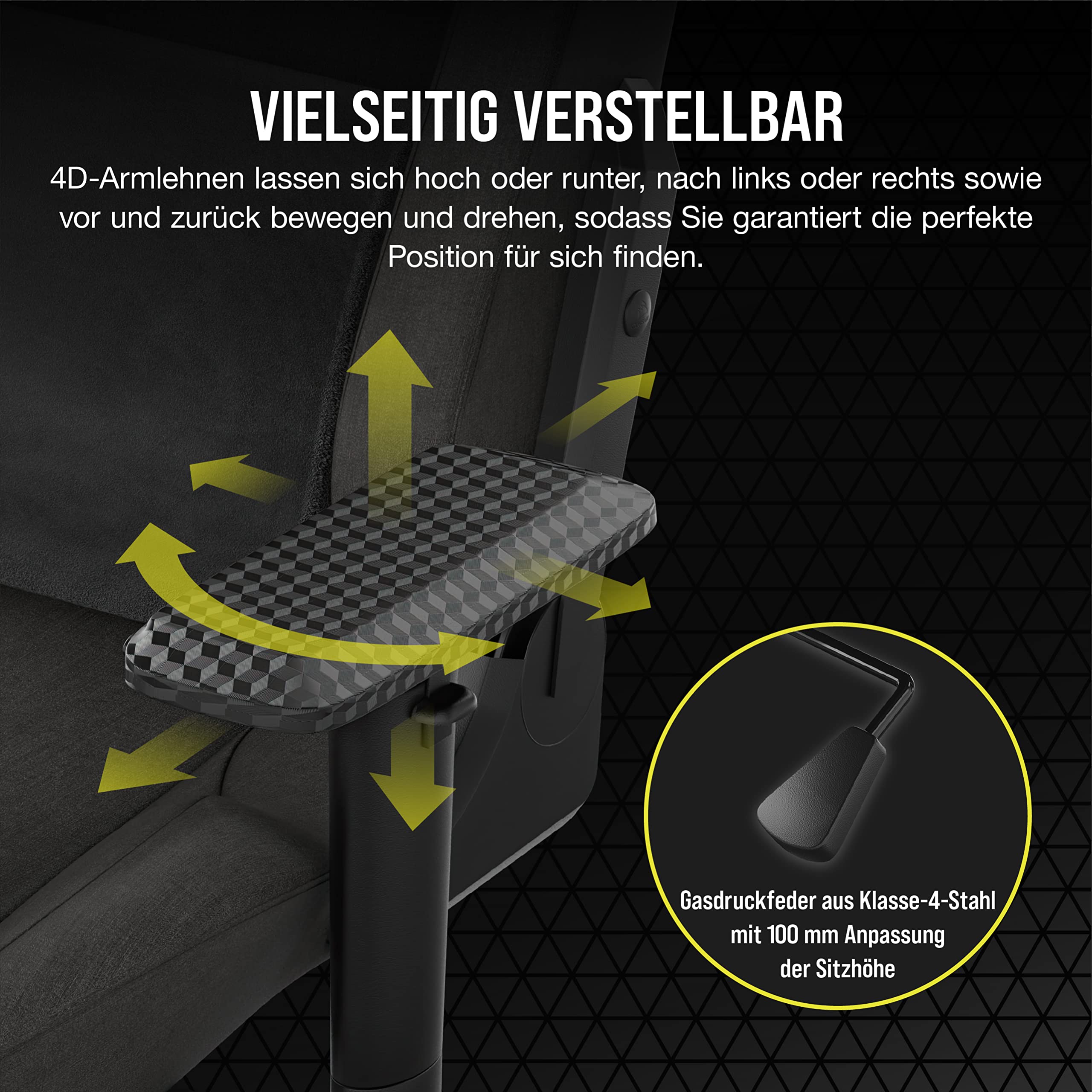 Corsair T3 RUSH Gaming Stuhl Stoff Grau 2023