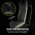 Corsair T3 RUSH Gaming Stuhl Stoff Grau 2023