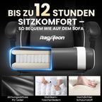 Riftracer Gaming Stuhl Ergonomisch mit Fußstütze Schwarz